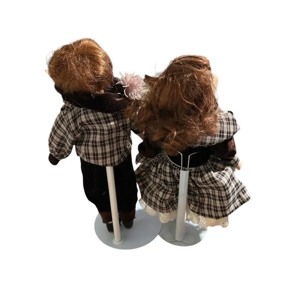 Doll Vintage Kissing Porcelain Dolls 14”